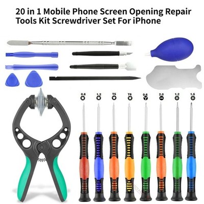20 in 1 Mobile Phone Screen Opening Repair Tools Kit Screwdriver Set for iPhone