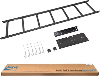 ICC Ladder Rack 5-Foot Cable Runway Network 1 Pack, Rack-to-Wall Kit