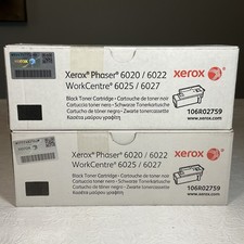 2 Xerox 106R02759 Black Toner Cartridges Phas...