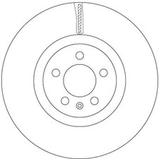 2x Bremsscheibe TRW SINGLE DF6983S für VW POLO 6 AW1 BZ1 AE1 MPi TGI TSI TDI GTI