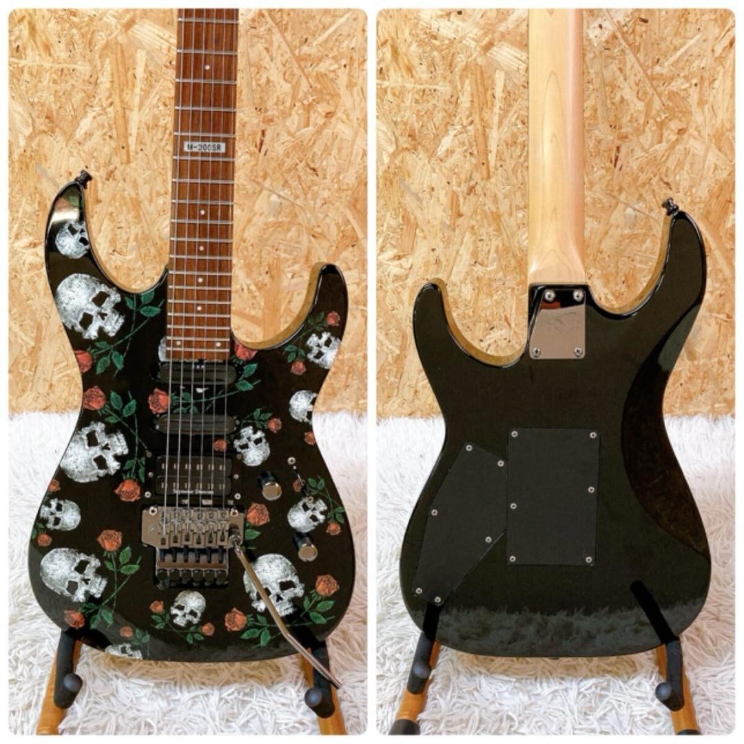 ESP LTD スカルローズ　M-200SR エレキギター Esp Ltd Skull Rose M-200Sr Electric Guitar Safe delivery