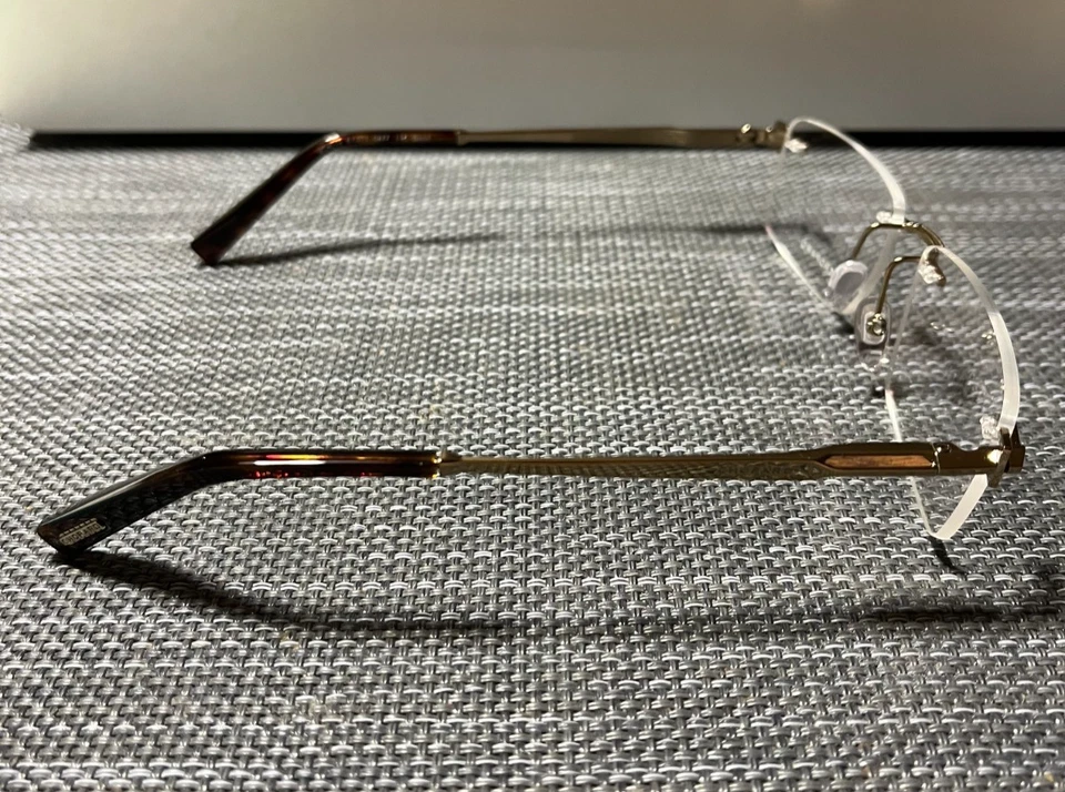 Gafas de madera para hombre Chopard VCHL19 57/17 08FF 145 NUEVAS ORIGINALES Foto 4 de 4