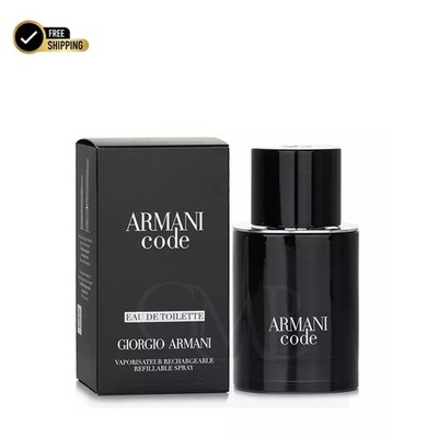 Giorgio Armani Code for Men Eau de Toilette Refillable Spray 1.7 oz 50ml Perfume
