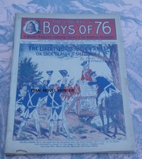 1923 LYNCHING EFFIGY REDCOAT COVER LIBERTY BOYS OF 76 #1166 F TOUSEY DIME NOVEL