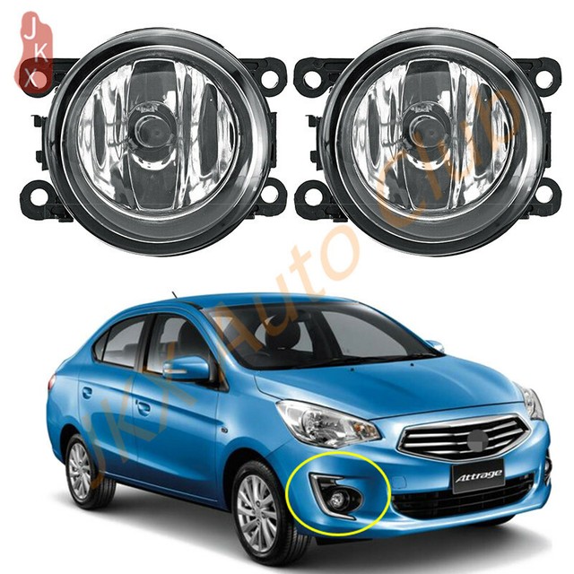 Fog Lamps Bumper Lights For Mitsubishi Attrage Mirage G4 Sedan 2012
