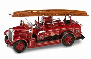 Camion de pompiers 1934 Leyland FK1 miniature pour vitrine de collection