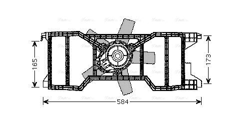 FD7540 AVA Fan FIT FORD FIESTA (2002) 1.3