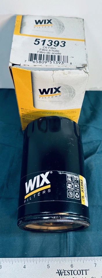 Filtros de aceite 2-WIX 51393 para Audi 100 200 Quattro VW Beetle Golf Jetta Passat (G) Foto 2 de 4