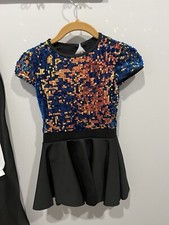 Weissman dance costume jazz/musical theatre/tap black/sequins flip