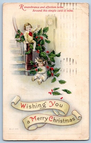 LOTE/10 POSTALES ANTIGUAS NAVIDAD VINTAGE*PRINCIPIOS DE 1900*EL ESTADO VARÍA #42 - Imagen 7 de 12