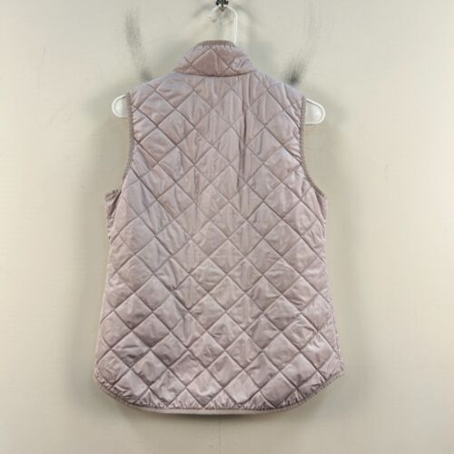 Old Navy Womens Medium Top Vest Purple Puffer Quilted Pockets Zip 21711 - Picture 7 of 9