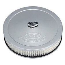 Ford 302-350 Air Cleaner Kit Chrome Finish 13 In. Dia. W Ford Racing Emblem Ford 302-350 Air Cleaner Kit Chrome Finish 13 In. Dia. W Ford Racing Emblem