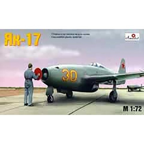 Amodel 7224 Plastic model airplane kit Scale 1:72 Yak-17 Soviet jet fighter - Picture 21 of 24
