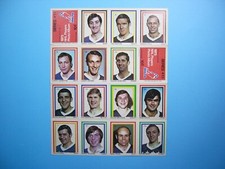 1972/73 EDDIE SARGENT NHL STAMP STICKER PANEL #11 TIM HORTON GILLES MELOCHE RC