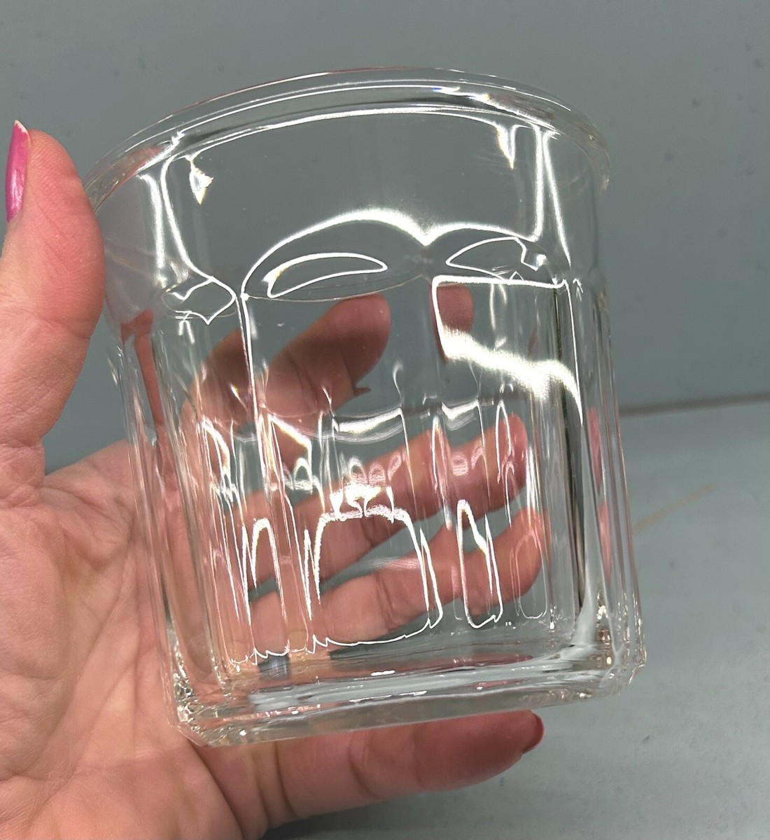 3 Classic Vtg FRANCE LUMINARC Working Glass 500 ML 14oz. 10 Panel