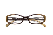KENNETH COLE KC177 Col. 048 Brown Amber 54-16-135 Eyeglass Frame Flex Hinge B281