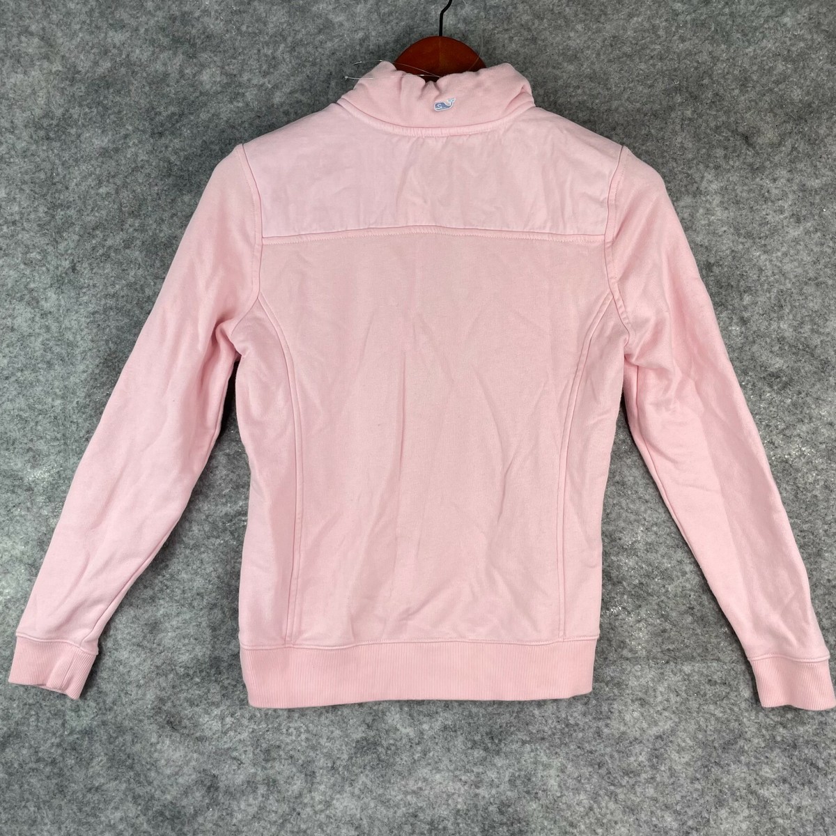 Vineyard Vines Womens Sweater XS 1/4 Zip Pink Collared Neck