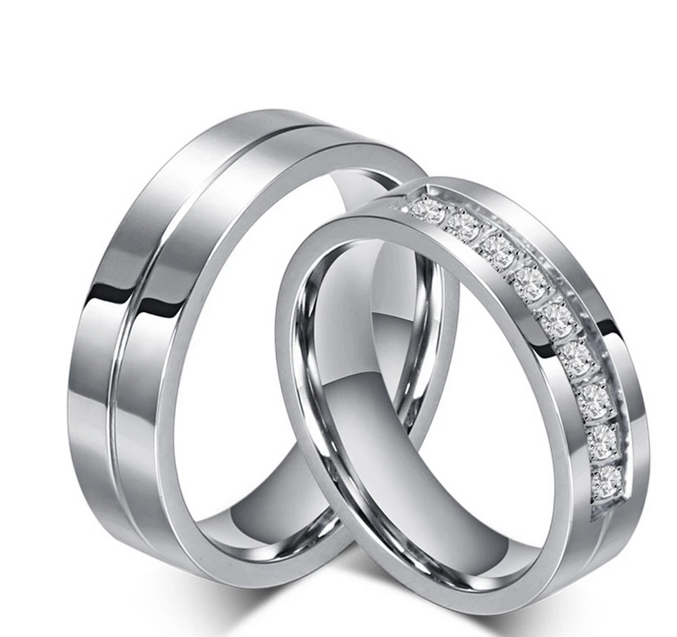 New] Cathay Select Sterling Silver Couple Rings Set, India | Ubuy