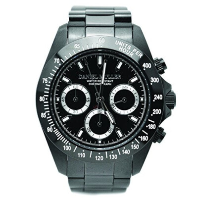 [Daniel MULLER] DANIEL MULLER Watch All Stainless BLACK DIAL Chronograph M [NEW]