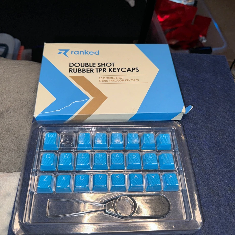 Juego de teclas translúcidas de goma - Doble disparo - Perfil OEM - 23 teclas - Agarre Foto 2 de 2