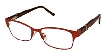 Hello Kitty Girls Red Soft Rectangle Metal Eyewear Frame 280. 49mm