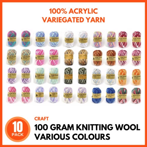 Acrylic Crochet 8 Ply Yarns
