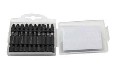 Impact Screwdriver Bits 50mm  Torsion 10pc S2 Pozi Torx PH2 PH3 PZ2 PZ3 2284