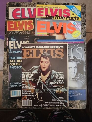 Lot Of 7 Elvis Presley Magazines Remembering Elvis, Elvis Experience The King - Imagen 1 de 8