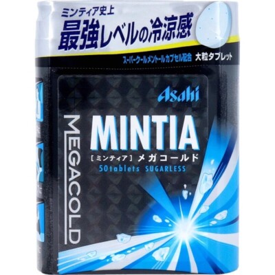 ASAHI MINTIA Strong Breath Mints Mega Cold x 4 Pcs Japanese Mint