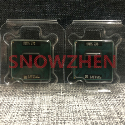 2Pcs Intel Core 2 Duo T7200 CPU 2.0GHz 4M 667FSB SL9SF Notebook Processor