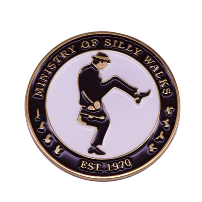 Monty Python Ministry of Silly Walks TV Comedy 1.1'' Lapel Enamel Pin US SELLER