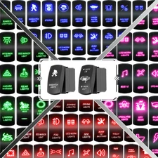 Custom Rocker Toggle Switch Panel ON OFF 2/3Way 12V 24V for UTV Car Truck Marine