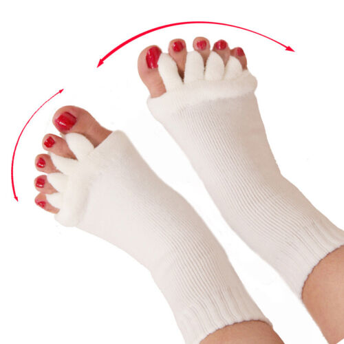 Alignment Socks Massage Open Five Toe Separator Gym Fit Sock Foot Pain Relief AU - Picture 4 of 17