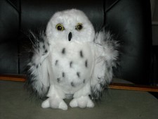 2017 Douglas cuddle toys Legend snowy owl plush white with black bars 8"