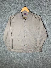 UNTUCKit Button-Up Shirt Gray Men's Size Large Cotton Long Sleeve Collared