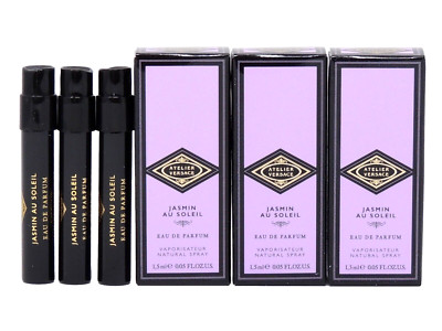 ATELIER VERSACE JASMIN AU SOLEIL 1.5ml .05oz x 3 COLOGNE PERFUME SPRAY SAMPLES