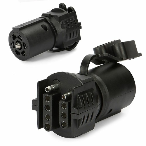 MICTUNING Trailer RV Boat Adapter 7 Way to 4 Way & 5 Way Plug 12V Flat Blade Plu - 第 1/11 張圖片
