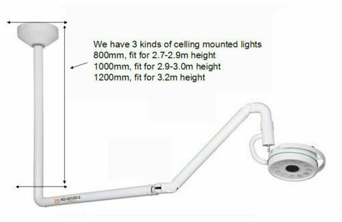 圖片 2 - 800/1000/1200MM Ceiling-Mounted 36W LED Surgical Exam Light Shadowless Lamp CE