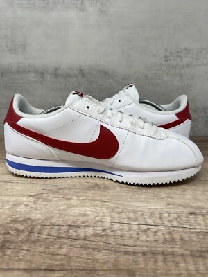 Nike Cortez Basic Leather Forrest Gump Size 12 Mens 2019 White Red