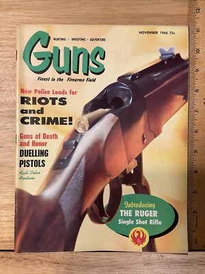 Vintage GUNS ''The Ruger Single Shot Rifle'' November 1966
