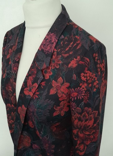 OASIS - FLORAL Edge to Edge JACKET Size 14 - NEW WITH TAGS - Picture 6 of 12