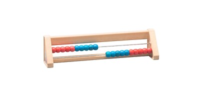 Rechenrahmen 20er Zahlenraum rot/blau RE-Wood  Abakus Zählrahmen Rechenschieber