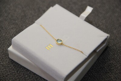 Auree Jewellery Armband mit blauem Topas, 925 Silber, vergoldet