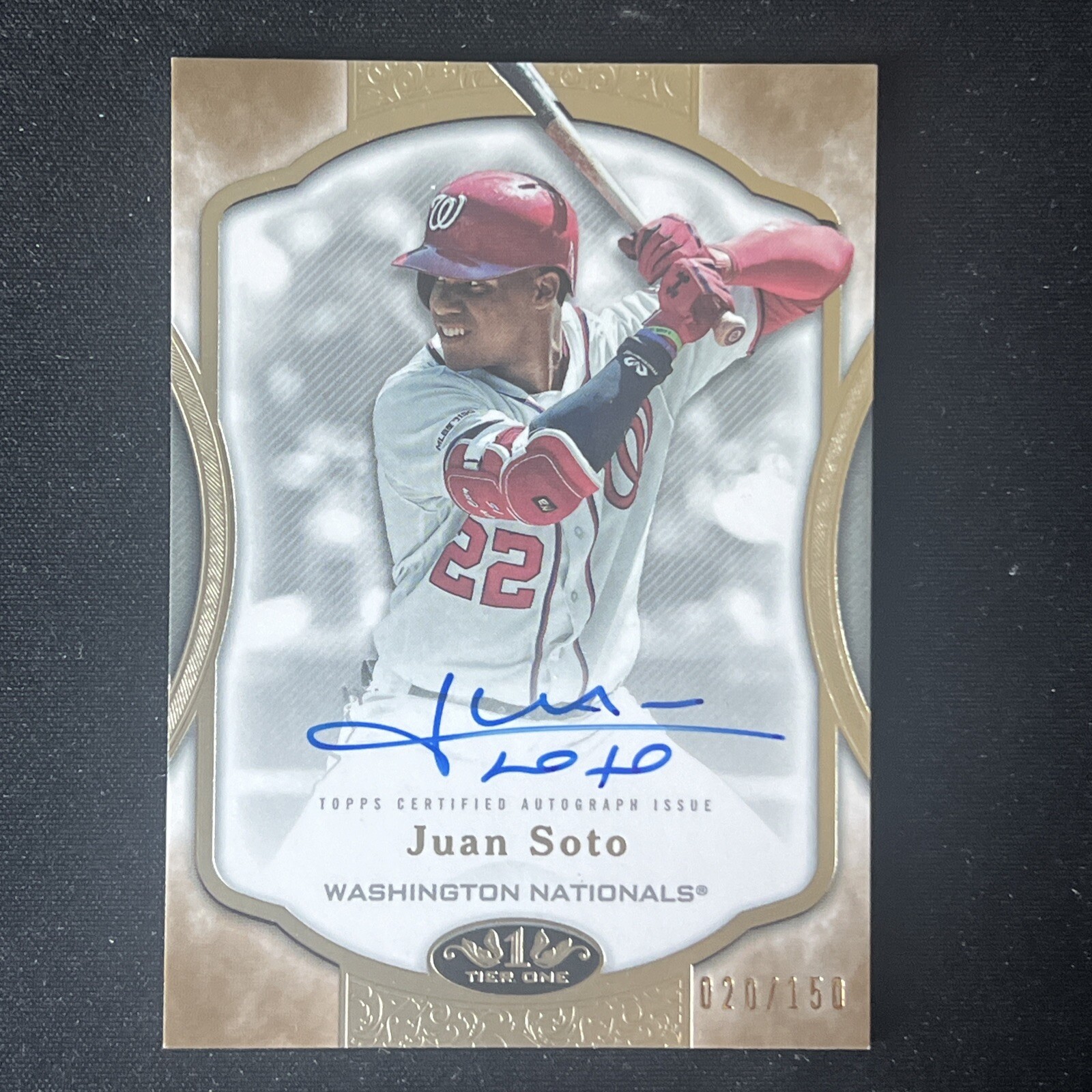 2020 Topps Tier One - Tier One Autographs #T1A-JS Juan Soto /150 (AU)