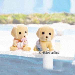 calico critters yellow labrador twins