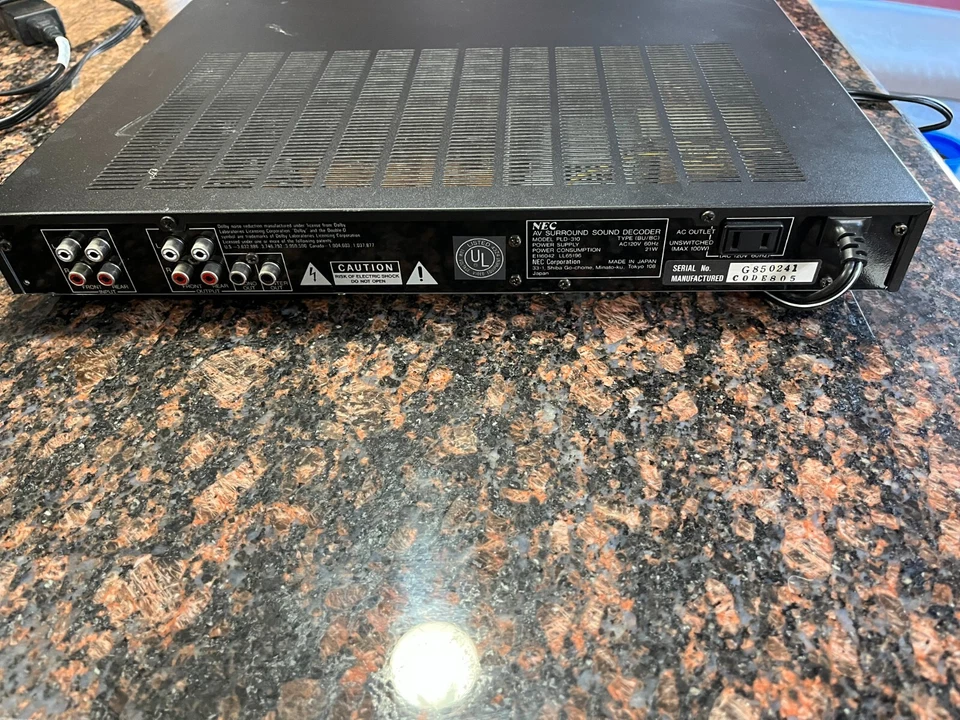 Decodificador de sonido envolvente de audio y video NEC PLD-310 - Totalmente probado EXCELENTE ESTADO Foto 4 de 4