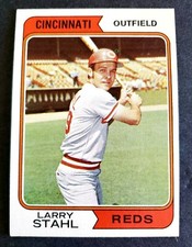 1974 TOPPS ORIGINAL BASEBALL CARD #507 LARRY STAHL CINCINNATI REDS NR.MINT /MINT