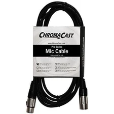 ChromaCast Pro Series Mic Cable 10 Feet, Black, XLR/XLR Ends