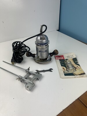 VTG Stanley Router 81-B & GA-197-A W/ Guide & Manual 115V 5.0 Amp