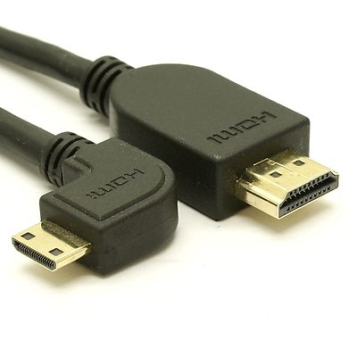 Right Angle Mini HDMI Cable